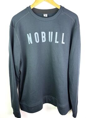 NOBULL black Crewneck Sweatshirt with Light Logo size XXL